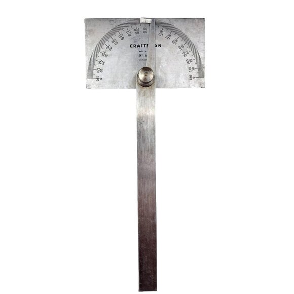 Vintage Craftsman Protractor 4029 Rectangle Machinist Measurement Angle Sears - Picture 1 of 5